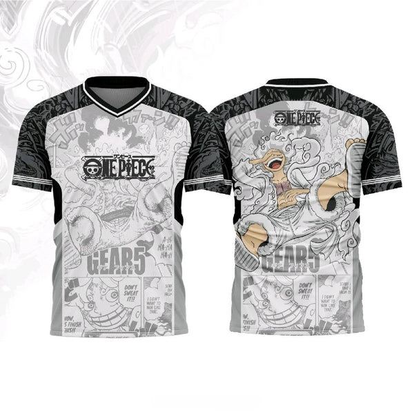 🏴‍☠️ T-Shirt Maillot  One Piece – Monkey D. Luffy Gear 5