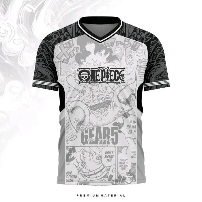 🏴‍☠️ T-Shirt Maillot  One Piece – Monkey D. Luffy Gear 5